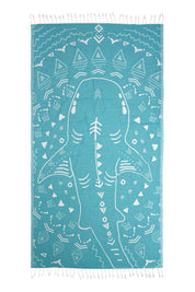 Shark Turkish Towel - Turquoise