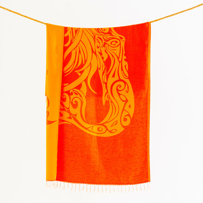 Mermaid Orange - Turkish Towel