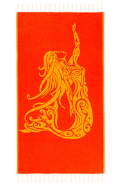 Mermaid Orange - Turkish Towel