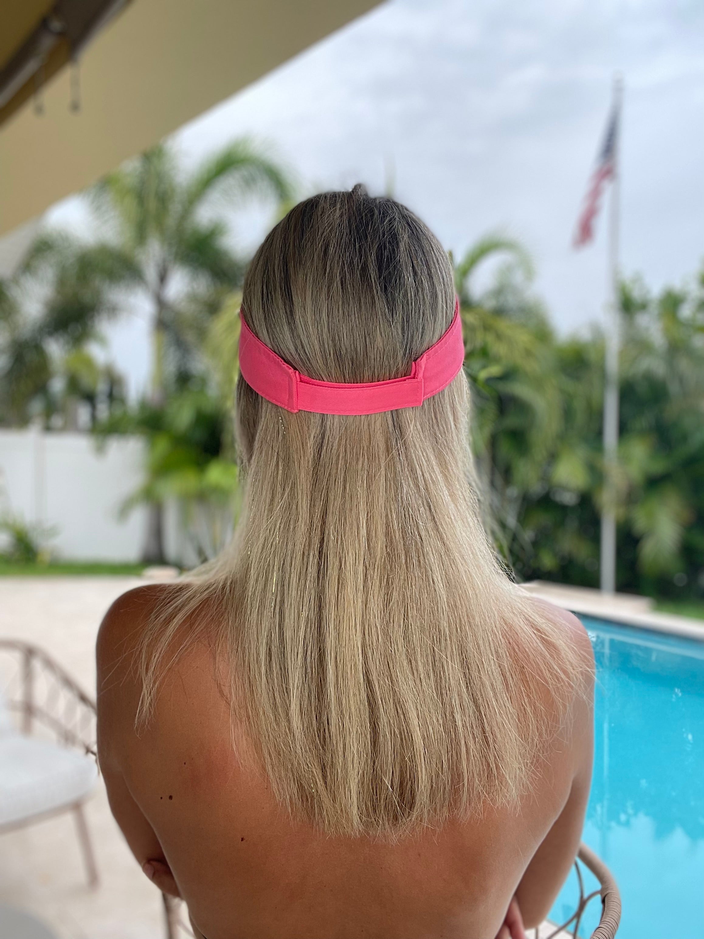 Visor Neon Pink Back