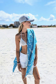 Shark Turquoise - Turkish Towel