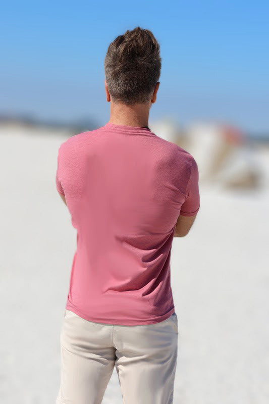 Short Sleeve Soft Fitted Tee - Vintage Pink